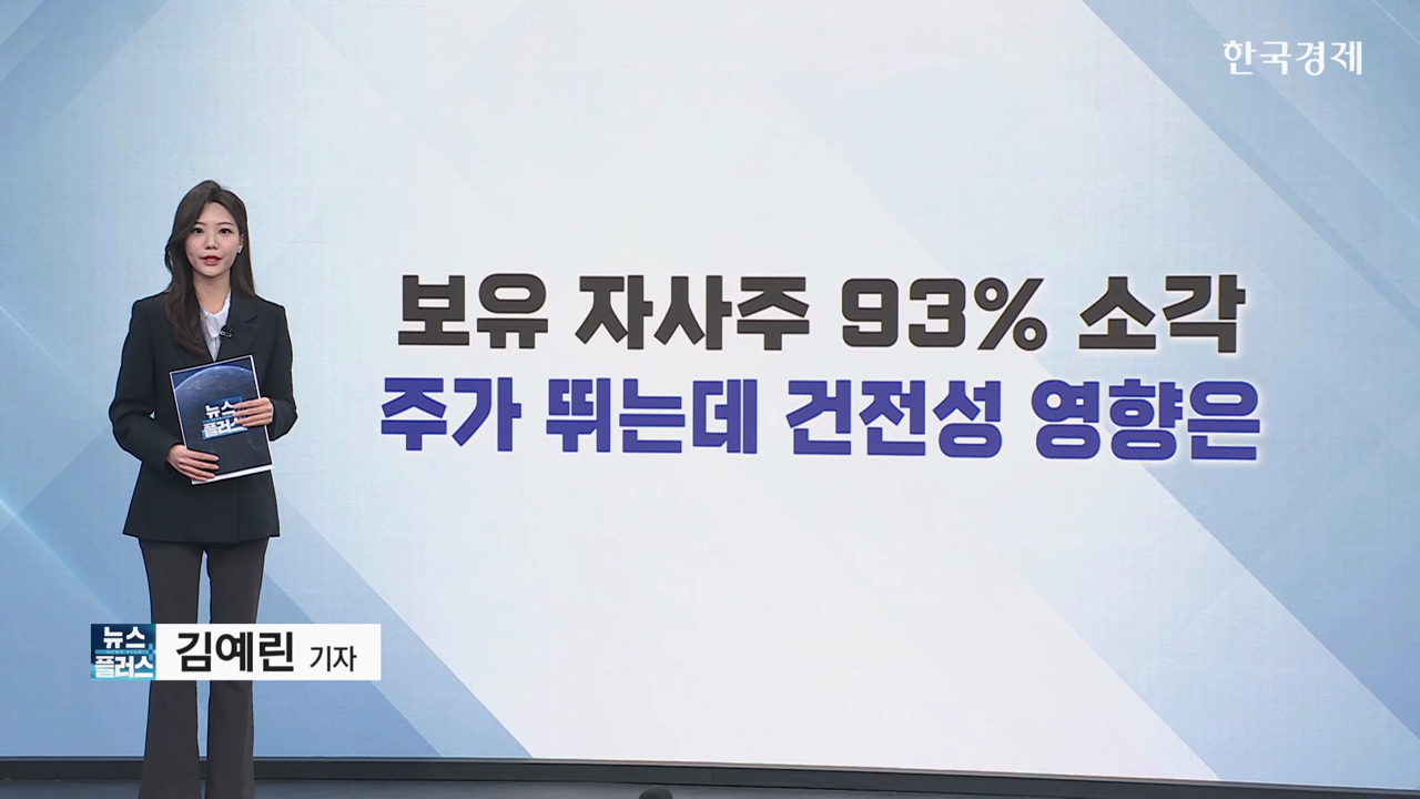 자사주 93% 소각에 주가 뛰는데…건전성 영향은