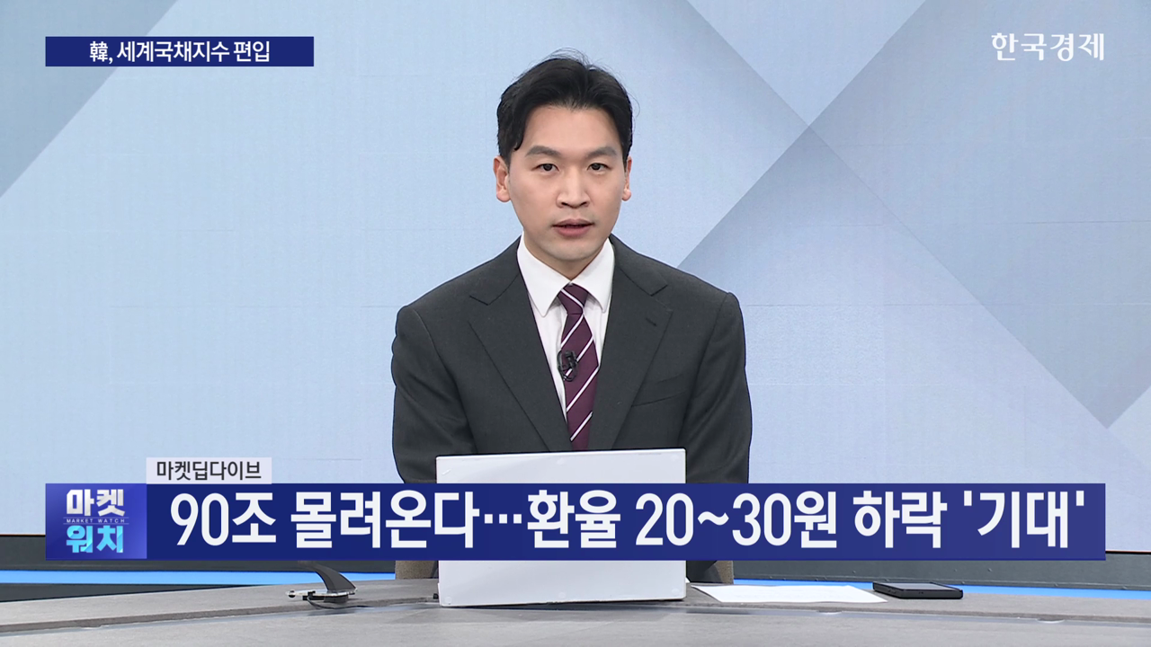 환율 드디어 떨어지나? 외국인 돈 90조가 몰려온다는데