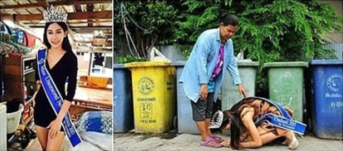 사진 출처 - `2015 미스 태국 안센서드 뉴스` 페이스북