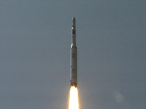 사진은 지난 2012년 북한 미사일 발사 모습