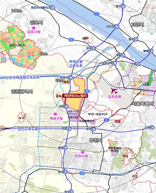 인천계양 테크노밸리 공공주택지구 사업 위치도. 사진제공=LH.