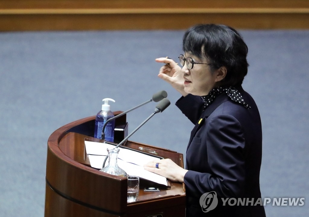 열린민주당 김진애 원내대표 (사진=연합뉴스)