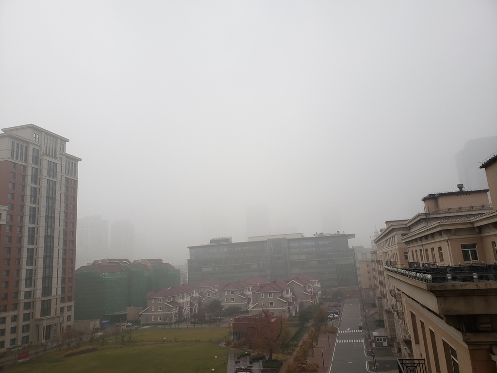 대기 오염이 심한 베이징 시내 전경. (사진=연합뉴스)