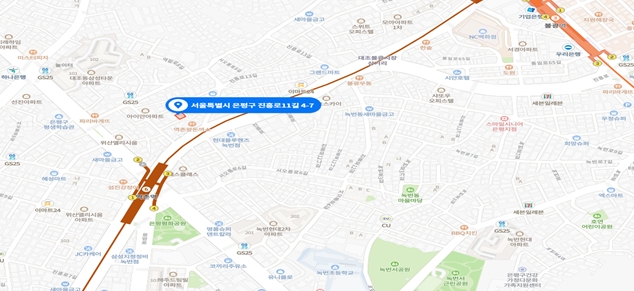 22일 김현미 장관이 방문한 은평구 대조동 매입임대주택 위치도. 사진=국토교통부.