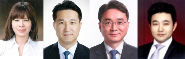 (왼쪽부터) 김보연·김지훈·성윤기·신창하 신임 상무