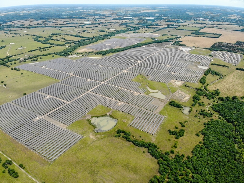 한화큐셀이 2021년 건설한 미국 텍사스주 168MW 태양광 발전소