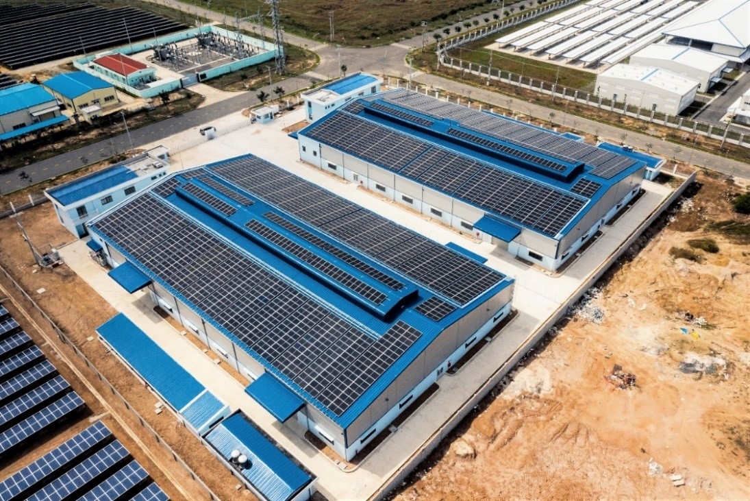 베트남 소나데지 산업단지 지붕태양광 시설