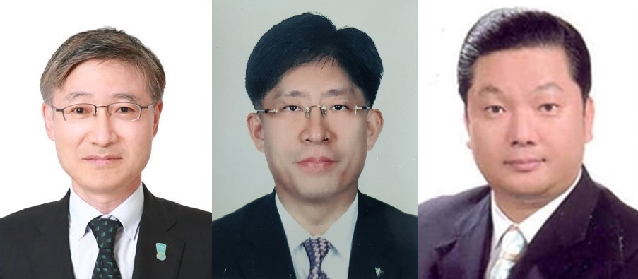 (왼쪽부터)이승열 하나은행,강성묵 하나증권,이호성 하나카드 대표이사 후보