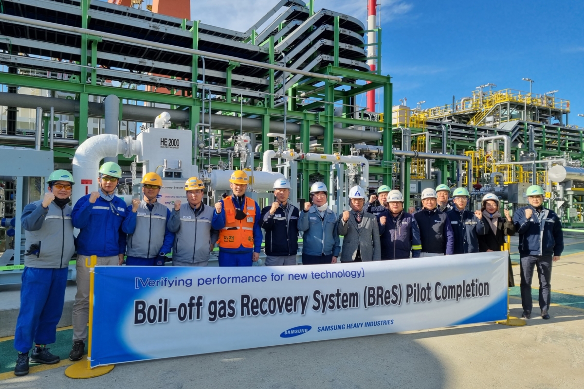 삼성중공업은 독자 개발한 LNG 추진선用 증발가스 회수 시스템(BReS, Boil-off gas Recovery System) 실증에 성공하고 미국 ABS선급으로부터 결과 증명서(Statement of Fact)를 획득했다고 20일 밝혔다.