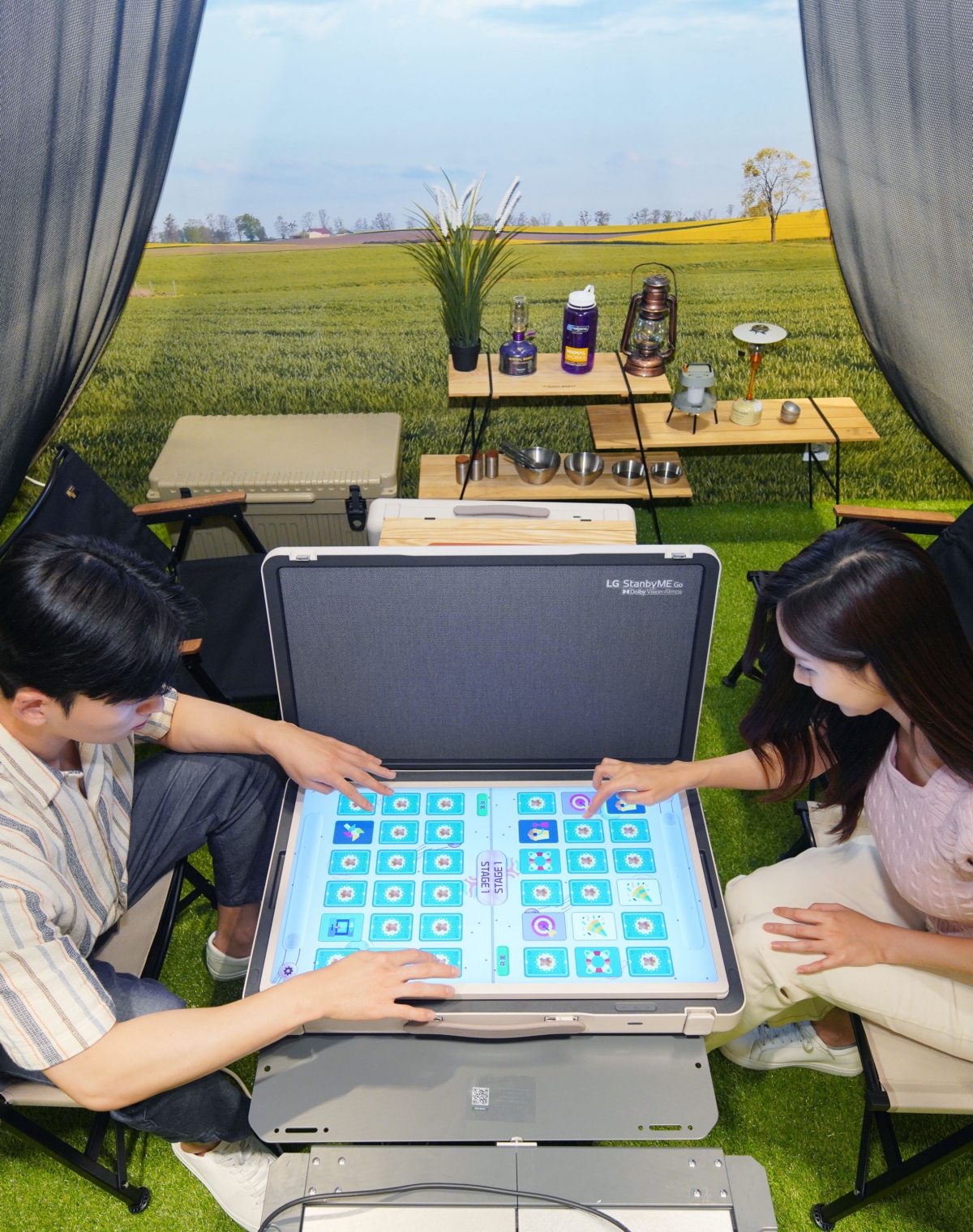 LG전자가 내달 5일까지 여의도 ‘더현대 서울’에서 'LG 스탠바이미 Go’를 제대로 즐길 수 있는 체험존을 운영한다. (LG전자 제공)
