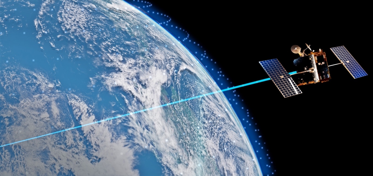 한화시스템이 개발에 착수한 상용 저궤도위성기반 통신체계에 활용될 원웹의 저궤도 통신위성. 한화시스템 제공