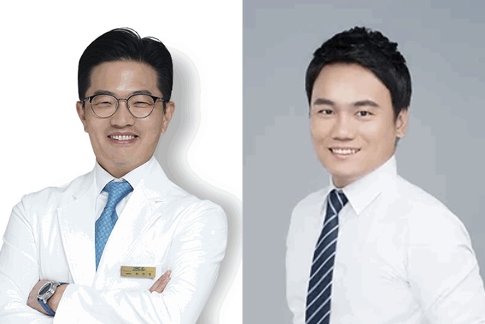 왼쪽부터 허찬영, 최경민 교수.
