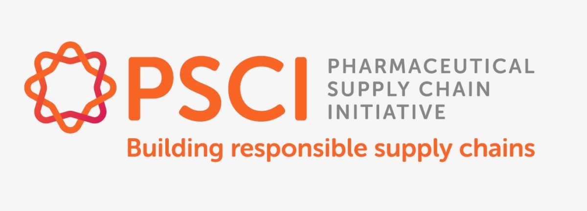 PSCI(Pharmaceutical Supply Chain Initiative) 로고. 