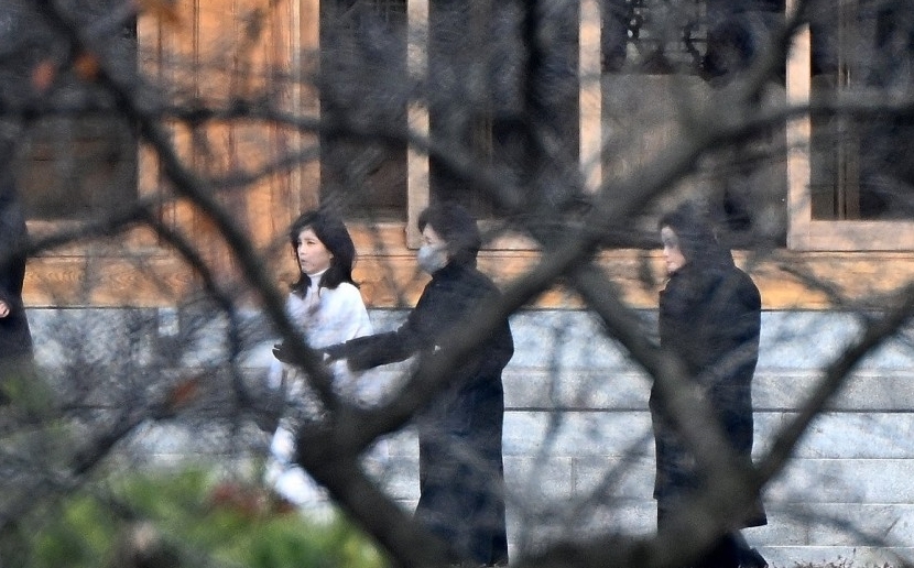 고(故) 이병철 삼성 창업회장 37주기 추도식에 참석한 이부진 호텔신라 사장, 홍라희 전 리움미술관장, 이서현 삼성물산 사장 (사진:연합뉴스)