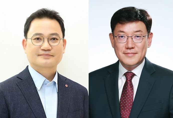 LG생활건강이 2025년 정기 임원인사를 단행했다고 21일 밝혔다. (왼쪽부터) 강내규 CTO와 노도엽 CHO가 이번 인사에서 전무로 승진했다. (사진:LG생활건강)