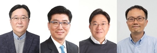 (왼쪽부터) 이승조 현대차 부사장, 구자용 현대차 부사장, 김창환 현대차 부사장, 한동희 현대차 부사장
