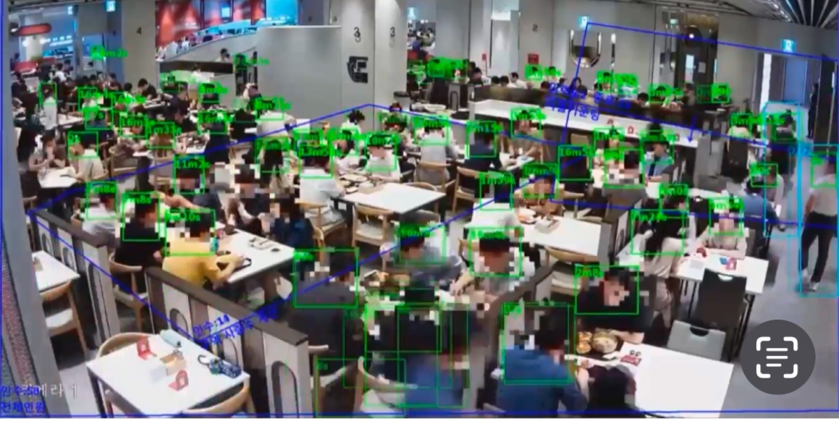 움직이는 다수를 동시에 모자이크 처리하는 CCTV (사진제공:넷온)