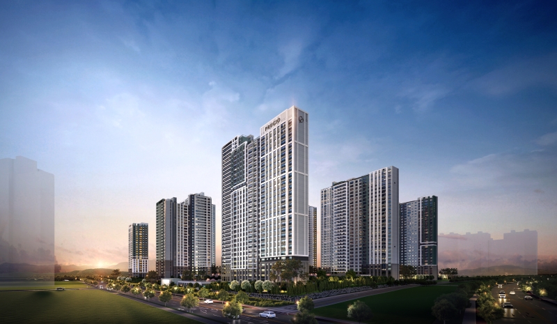 브레인시티푸르지오 야경 투시도. 대우건설 제공