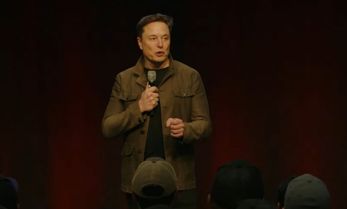 현지시간 20일 2025년 1분기 전사 사업보고를 진행한 일론 머스크 테슬라 최고경영자