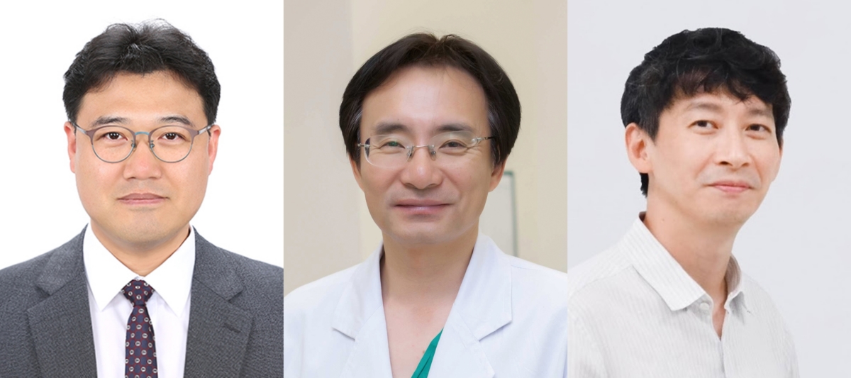왼쪽부터 전은성 교수, 김송철 교수, 최정균 교수.