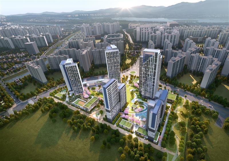 교산 A1블록 조감도