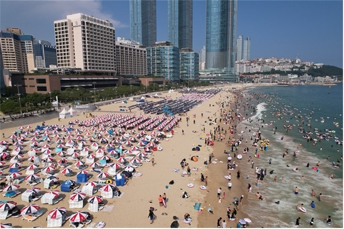 해운대해수욕장 전경