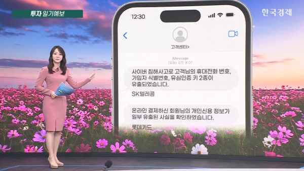 개인 정보, 또 털렸다...보안株 이젠 잠금해제 [투자 일기예보]