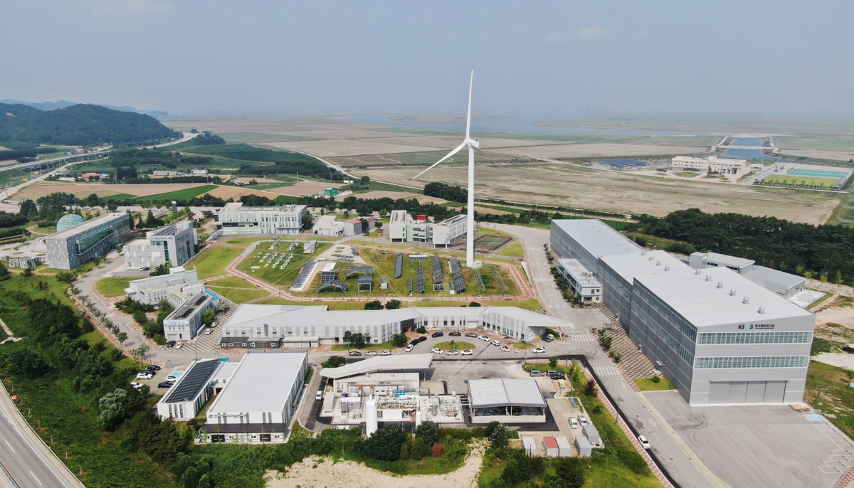 전북 부안 신재생에너지단지 내에 위치한 현대건설 수전해 기반 수소 생산기지 전경 모습. 현대건설 제공